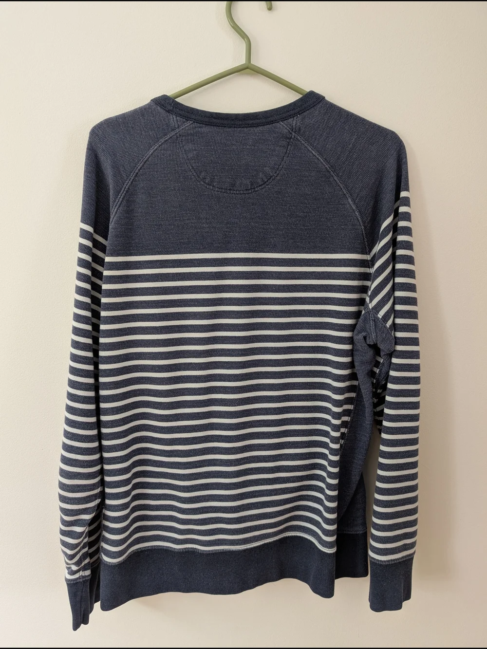 Levi's Navy and White Striped Crewneck Sweater - Picture 2 of 10